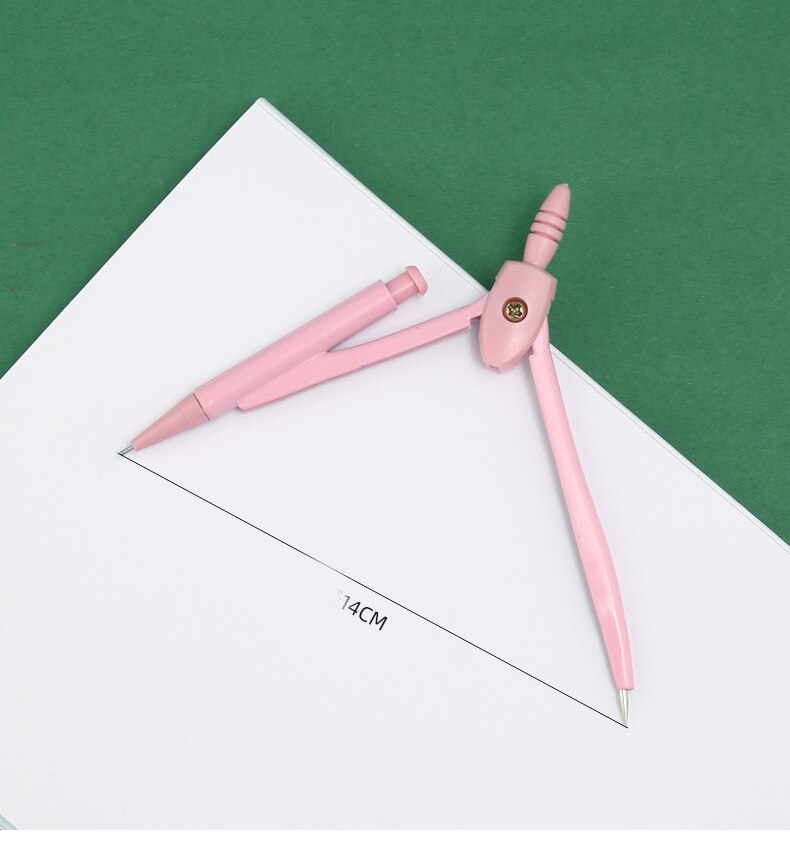 20set/Lot Math Geometry Kit Set 7PCS Student Supplies For Engineering Drawing Compass Protractor Ruler