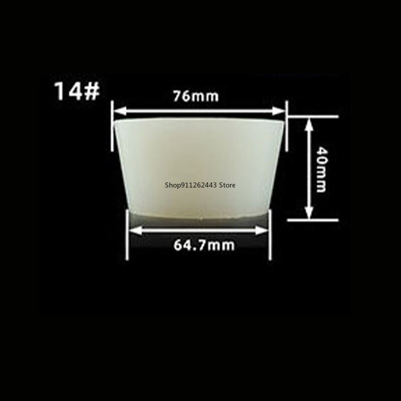 Tapones de silicona sólida para fermentación, tapones de silicona para tarro de fermentación homebrew, tapas de fermentación de goma, 00 # ~ 16 #: Model-14
