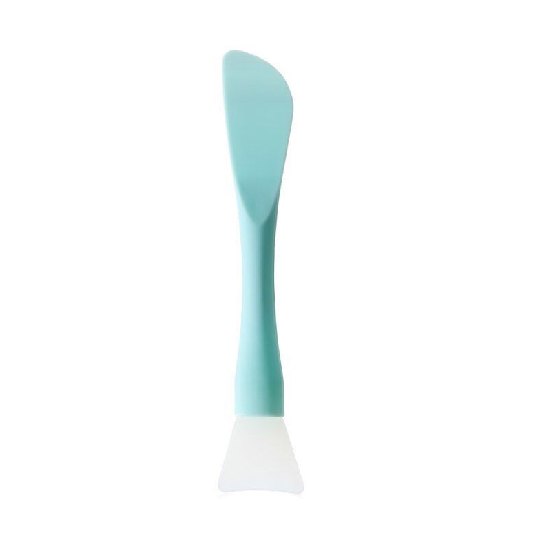 1Pcs Silicone Facial Mask Brush Soft Head with Scraper Integrated Dual-use Mud Film Brush DIY Film Adjusting Beauty Tool Beauty: black