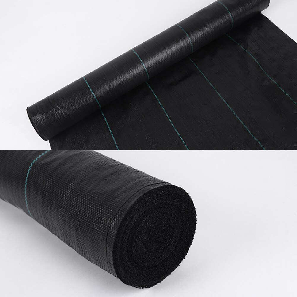 1.3*164ft Agricultural Anti Grass Cloth Black Plastic Mulch Film Thickness Garden Greenhouse Weeding Control Fabric Degradable