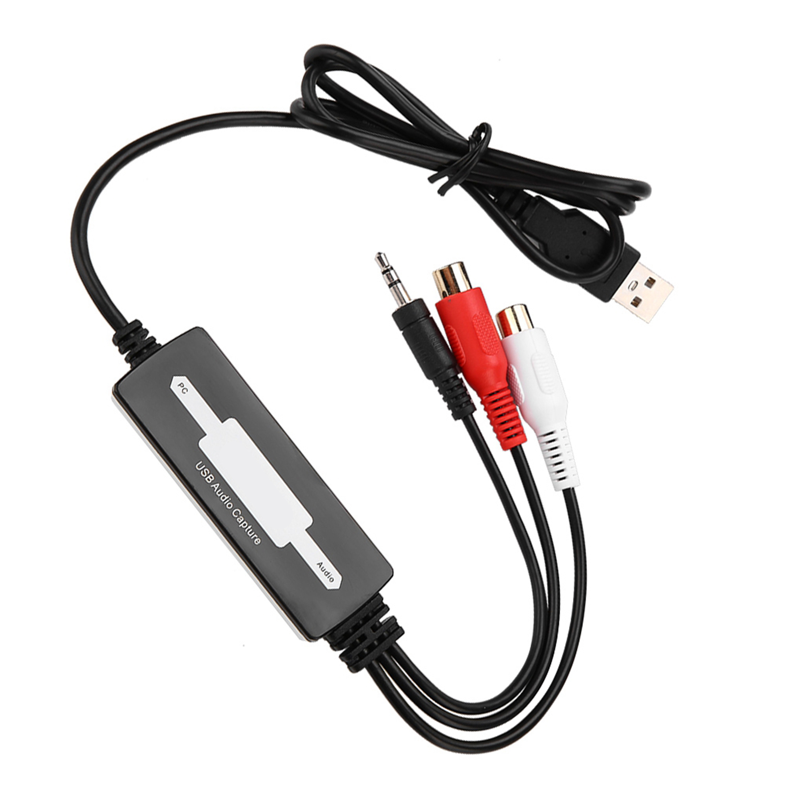 Audio Capture Recorder USB Audio Capture USB Audio Capture Recorder Card Converteert Draaitafels Cassettes naar MP3/WAV