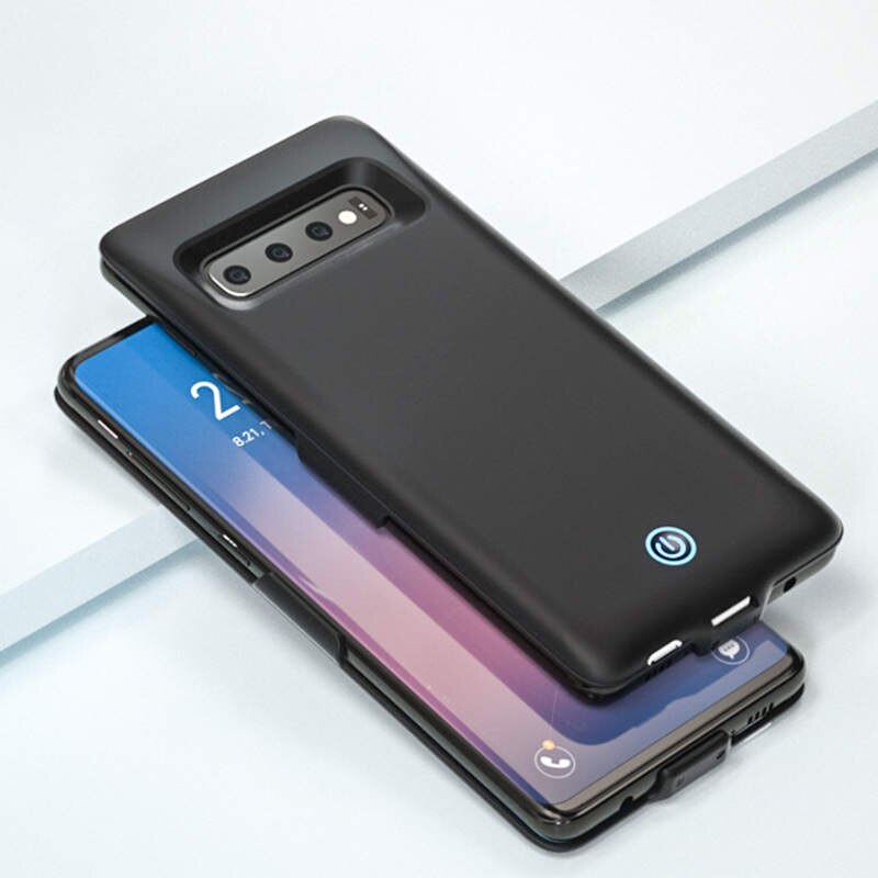 Araceli robić Samsung galaktyka S10E etui na baterie 7000 Mah ładowarka Capa moc Bank robić Samsung galaktyka S10E etui na baterie: czarny