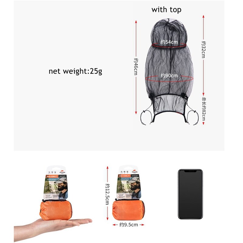 Naturetrekking casque filet moustiques résistant aux insectes masque Sports de plein air Anti moustique pêche Camping moustiquaire