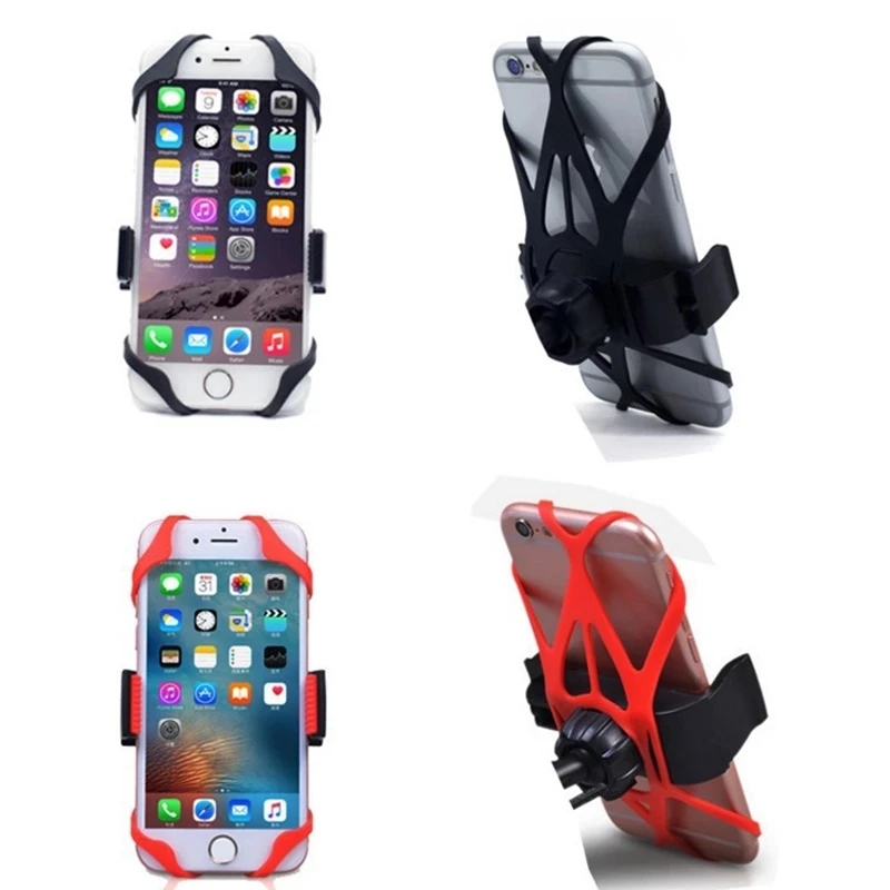 Motorfiets Fiets Telefoon Houder Elastische Siliconen X Web Grip Telefoon Mount Band Elastische Rubber Fietsen Navigatie Telefoon Vaste Band