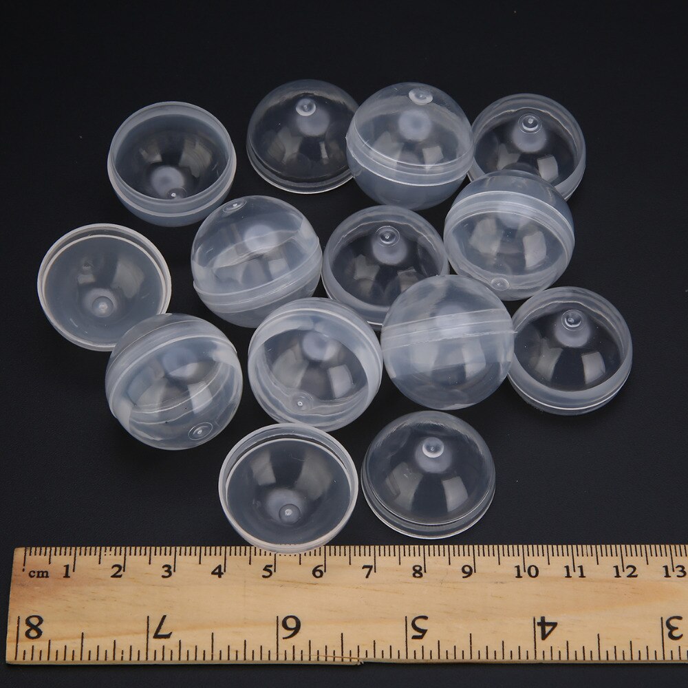 Cápsulas de juguete transparentes PP para máquina expendedora, juguetes redondos vacíos, bola para máquina expendedora, 28mm de diámetro, 10 Uds.