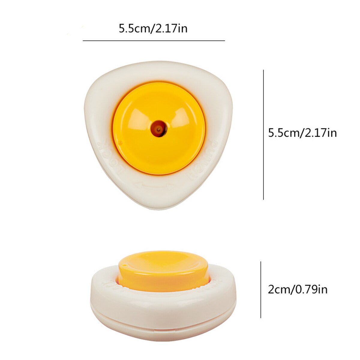 Egg piercer bærbar plast egg hull puncher skrelle av kokende eggeskall skilledeler for hjemmekjøkken