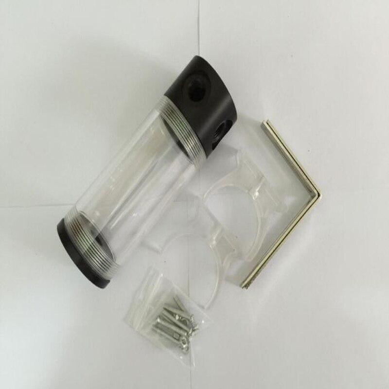 DIY Water cooled cylindrical water tank Computer tram refitting water tank Acrylic cylindrical water tank PC water tank: 190mm
