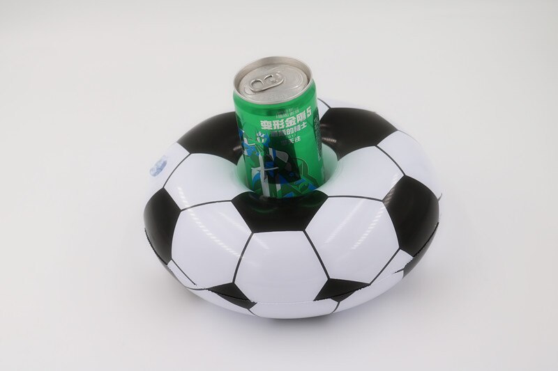 Oppblåsbar koppholder fotball drikkeholder svømmebasseng flyte bading babybasseng leker festdekorasjon bar coasters holder