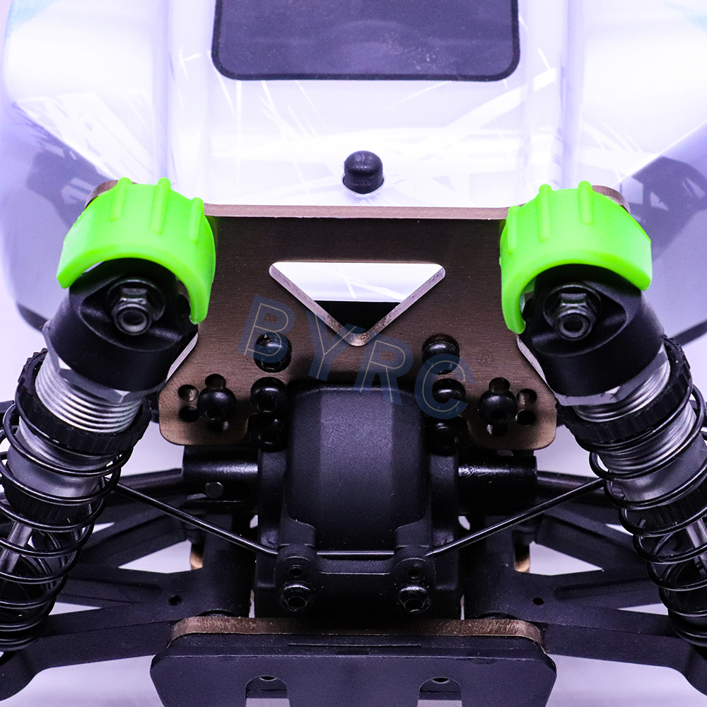 2 uds amortiguador y cubierta protectora de marco hidráulico tapa de absorción de impacto para 1:8 1:10 piezas de coche RC Trx HSP HPI