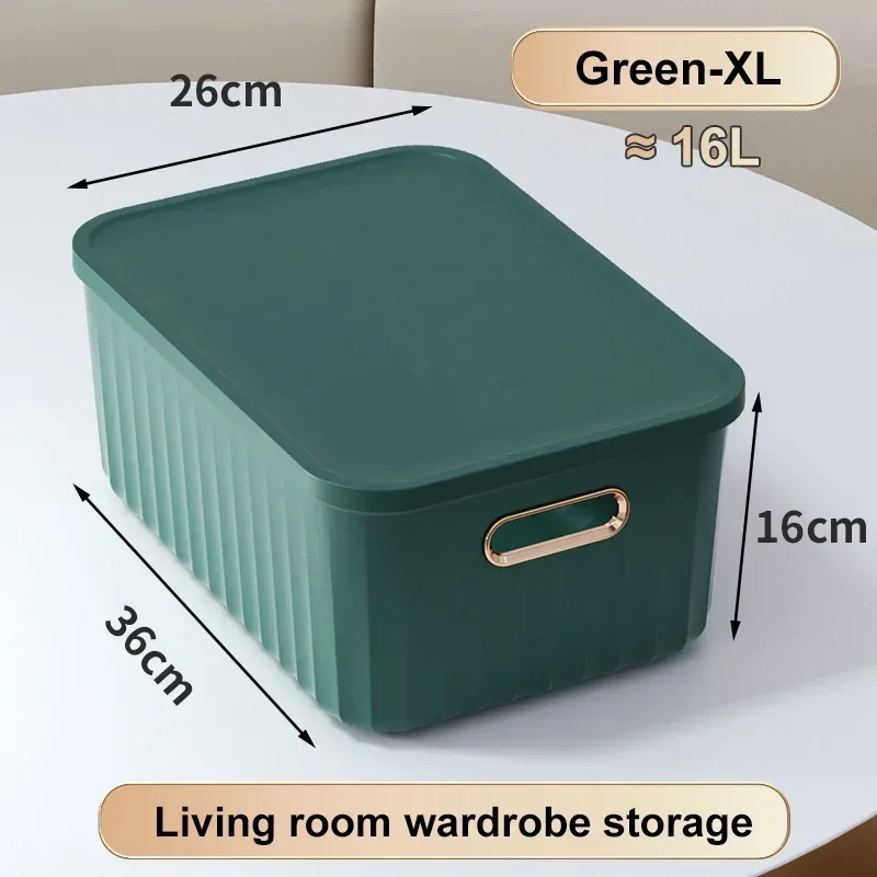 Japanische Kunst Farbe Aufbewahrung sbox Schlafsaal Heimat Sekretariat Schreibtisch Kleinigkeiten Container Snack Kosmetik mit Deckel Aufbewahrung sbox: Orange