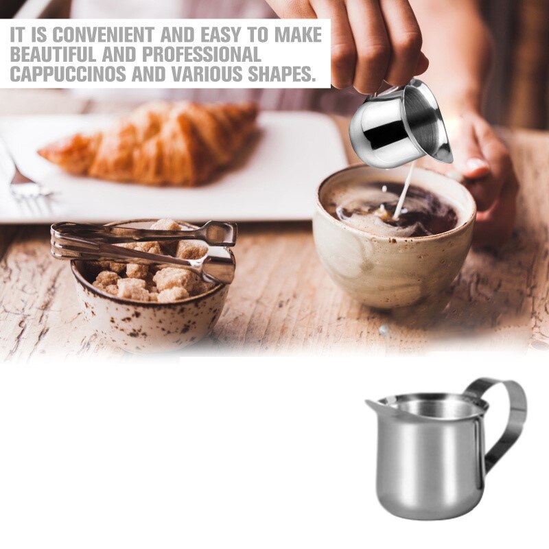150ml Stainless Steel Milkshake Cup, Small Milk Cup, Milk Cup, Coffee Cup, Garland Pointed Milk Cup