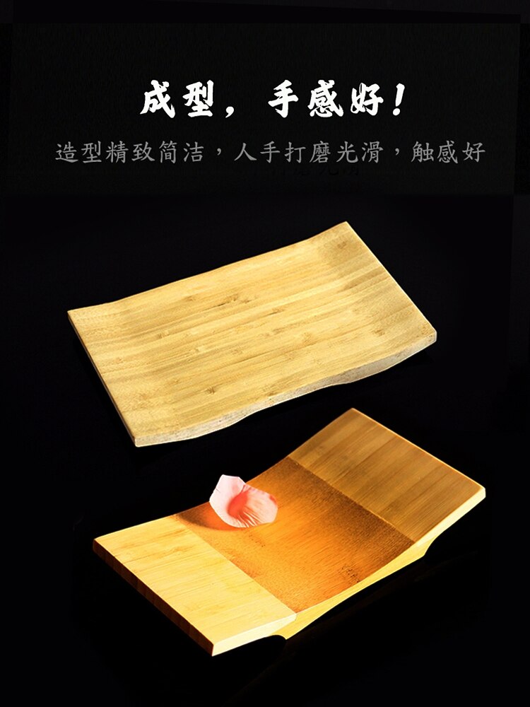 Massief Houten Platen Koken Houten Platen Sushi Platen Rechthoekige Gebogen Servies Japanse En Koreaanse Servies