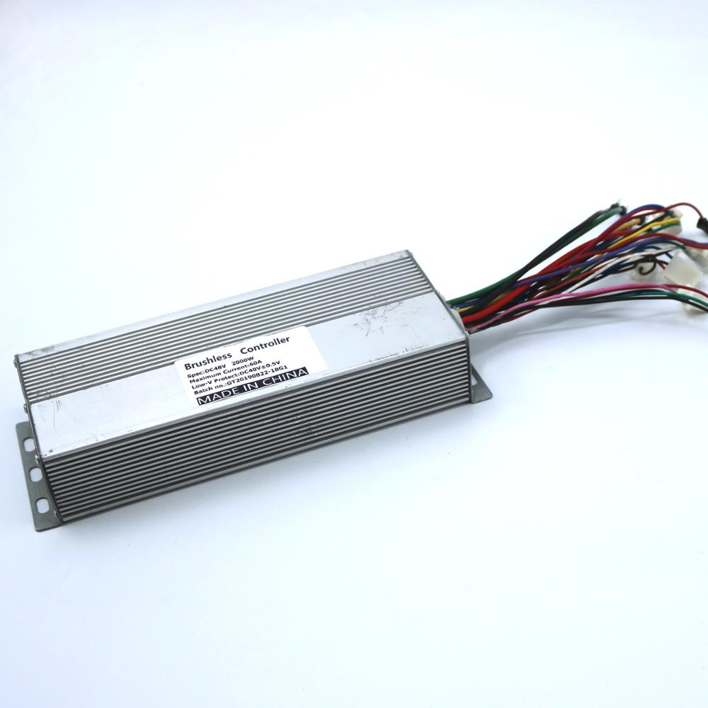 GREENTIME Sensor/Sensorless 48V 2000W 60Amax BLDC motor controller E-bike borstelloze snelheidsregelaar