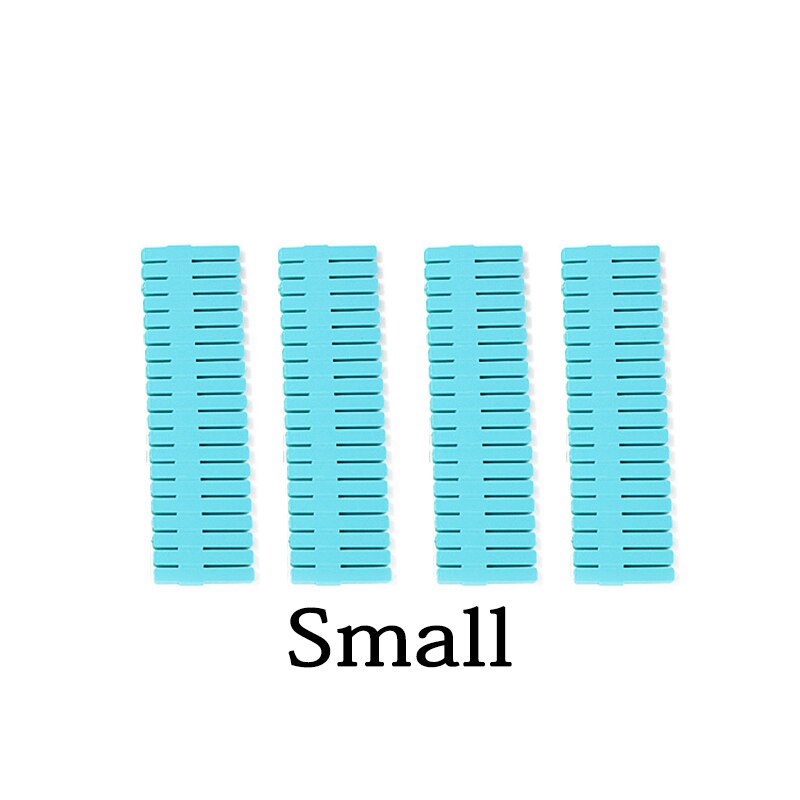 4pcs/lot Adjustable Drawer Separator Plastic DIY Divider Clapboard Household Space-saving Tool Underwear Socks Storage Organizer: Blue