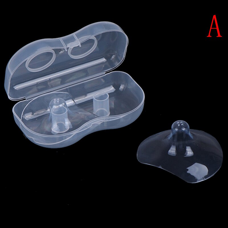 2 unids/set de protectores de silicona para pezones, protectores de lactancia para madres: 1