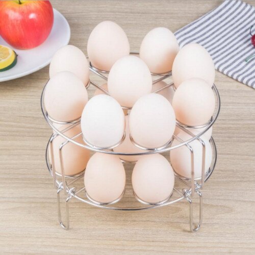 2 Pack Instant Pot Accessories Stainless Steel Egg Poachers Steamer Rack for Cook Basket