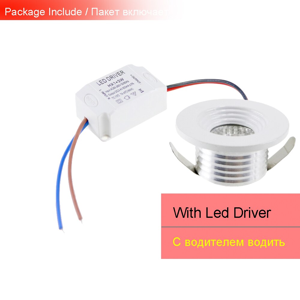 6PCS COB Led spotlight Mini Led Spot Light Cabinet Lights Ceiling Lamp 3W Closet Room Decor Aluminum Warm White JQ