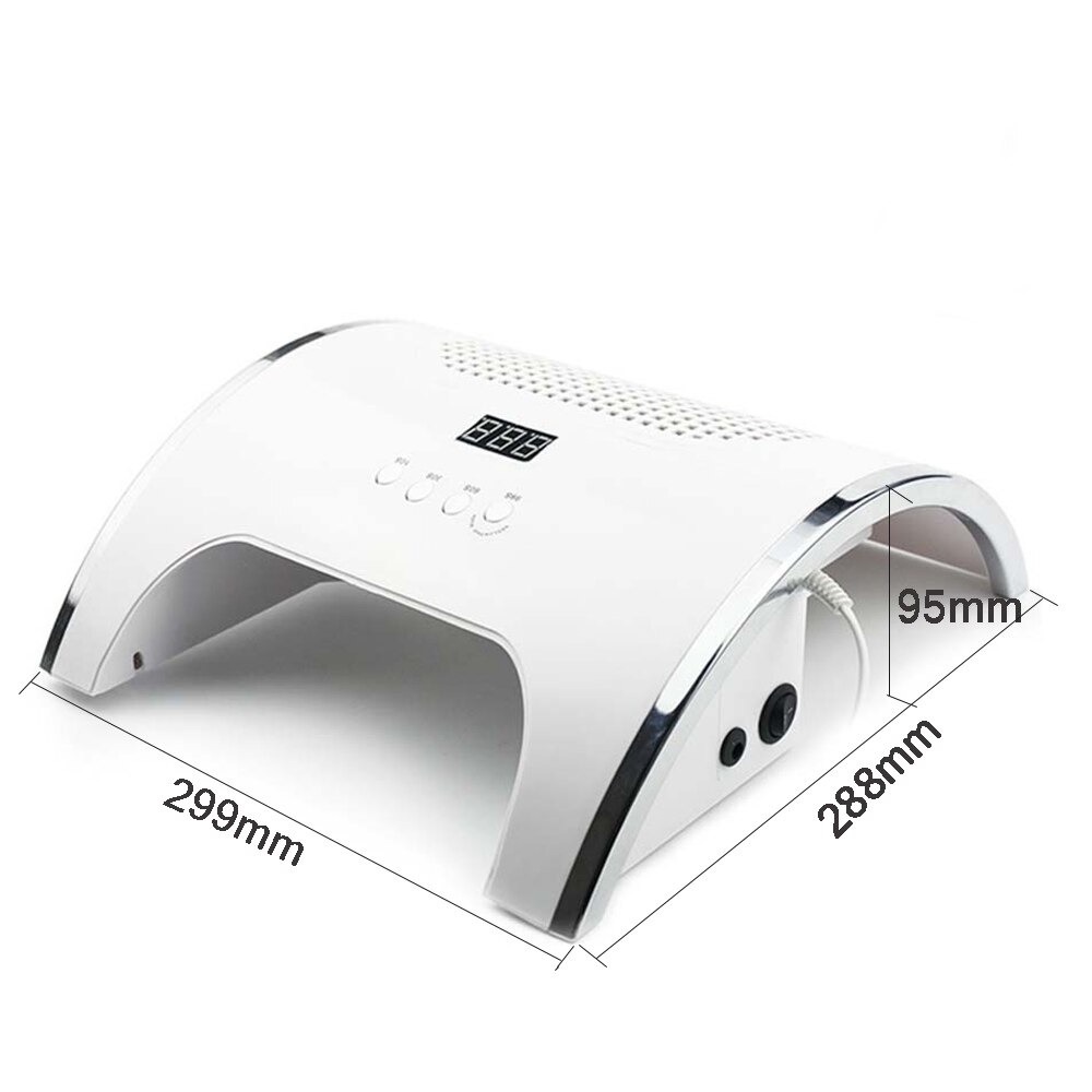 2-IN-1 80W Nail Lamp & Nail Dust Vacuum Cleaner Manicure with Two Powerful Fan 36 LEDs Nail Dryer Vacuum Cleaner Manicure Tools