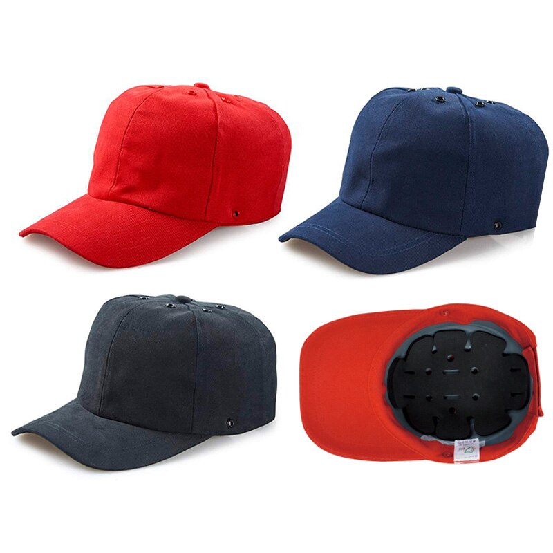 Reflective Work Safety Protective Helmet Bump Cap Hard Inner Shell Baseball Hat Style For Work Factory Shop Head Protection