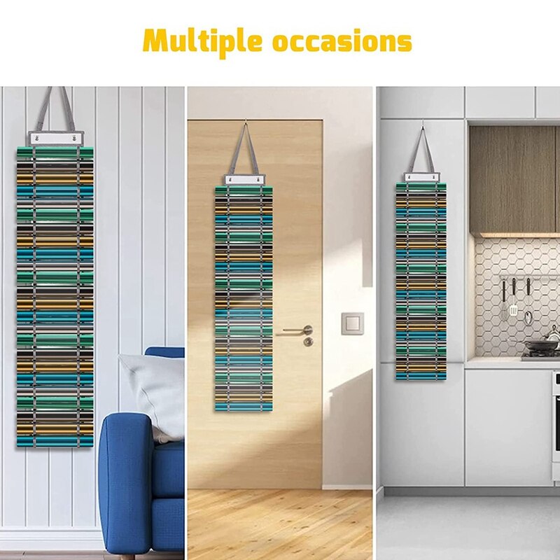 Vinyl Roll 24 Compartments Craft Room Hanging Vinyl Storage Storage Rack Wall Storage Rack Suitable For Crafts