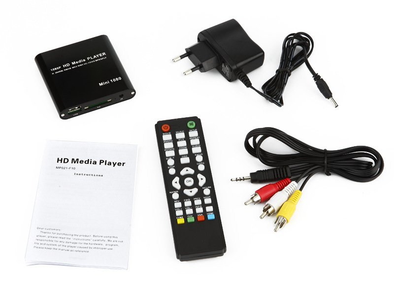 MINI reproductor de disco duro HD reproductor de coche portátil HDMI 1080P video publicidad reproductor de medios USB externo con HDMI SD Media
