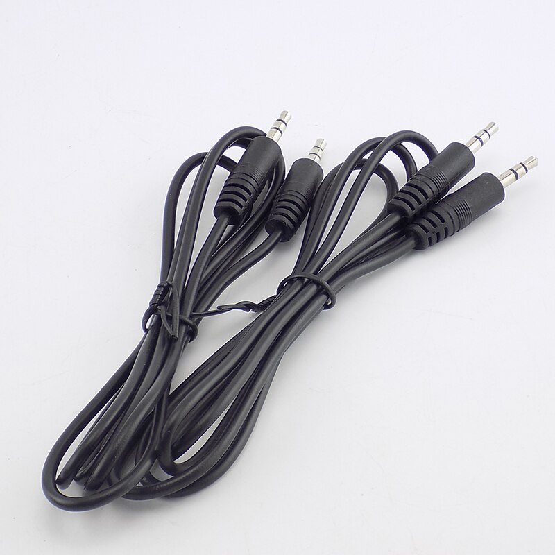 3.5mm Stereo Male to Male Plug Connector Adapter Cables Audio Aux Extension Cable Cord Conversion Line For TV Computer
