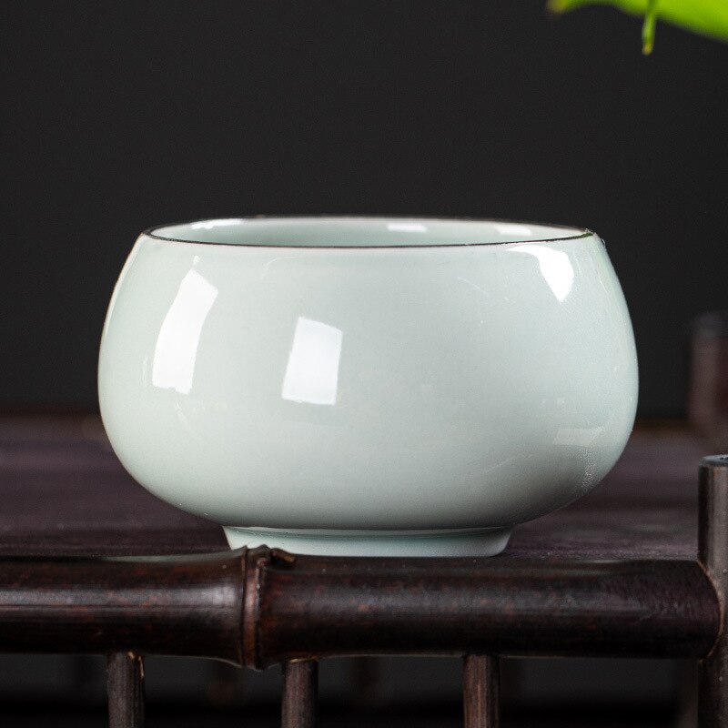 Ceramic Tea Cup Rainbow Cup Individual Single Cup Tea Cup Chinese Kung Fu Tea Set Tea Bowl Household Tea Table Tea Cup: w