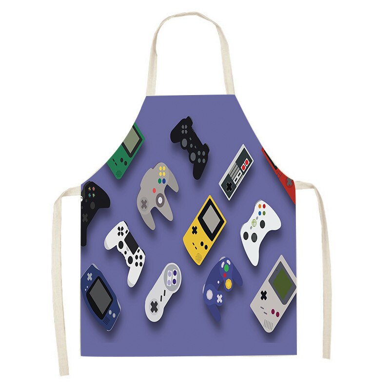 Game Controller Apron Decoration Apron Kitchen Home Cooking Accessories Aprons for Women 47x38cm 68x55cm: E-5 / 68x55cm