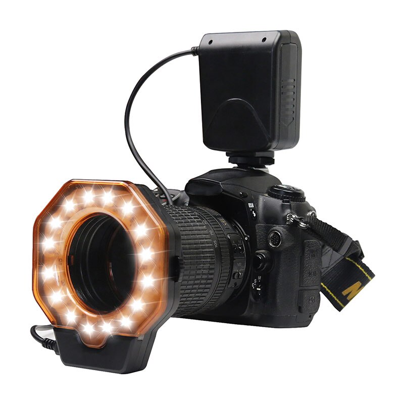 Fornorm Flash Light Led Ring Flash Licht Slr Camera Vullen Fotografie Licht Flash Voor Nikon Flash Voor Camera