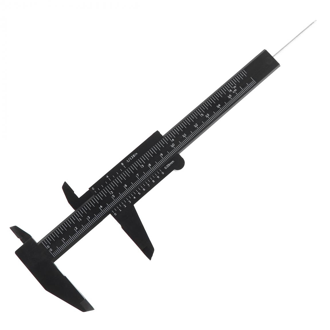 1pcs 0-80mm 0-150mm Double Rule Scale Plastic Vernier Caliper Measuring Students Mini Tool Ruler Vernier Calipers