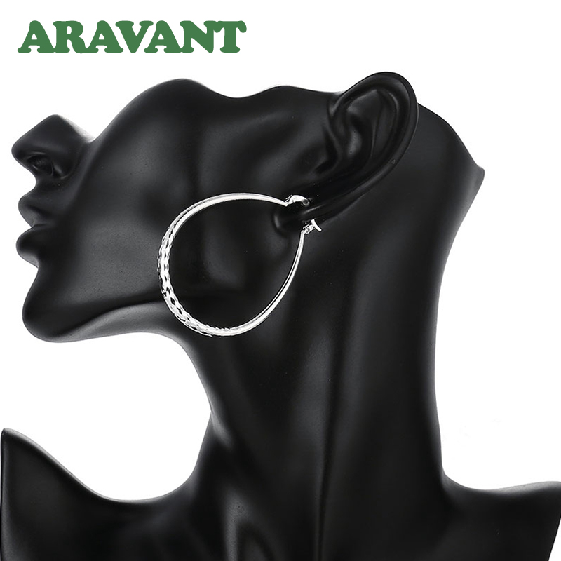 925 zilveren ovale creolen voor dames, zilveren trouwsieraden