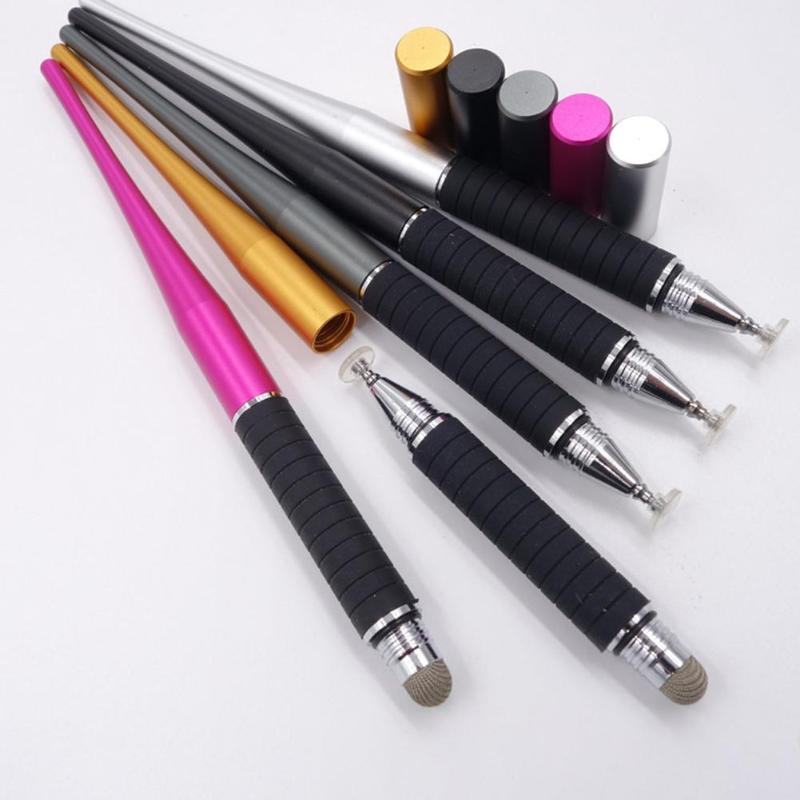 2 In 1 Capacitive Pen Touch Screen Drawing Pen Painting Writing Stylus Assistant Tools for iPhone iPad Tablet PC