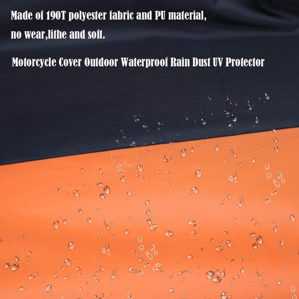 X AUTOHAUX-cubierta Universal para Moto, Protector UV para Moto, a prueba de agua a prueba de polvo, para todas las estaciones, L, XL, 2XL, 3XL, 190T