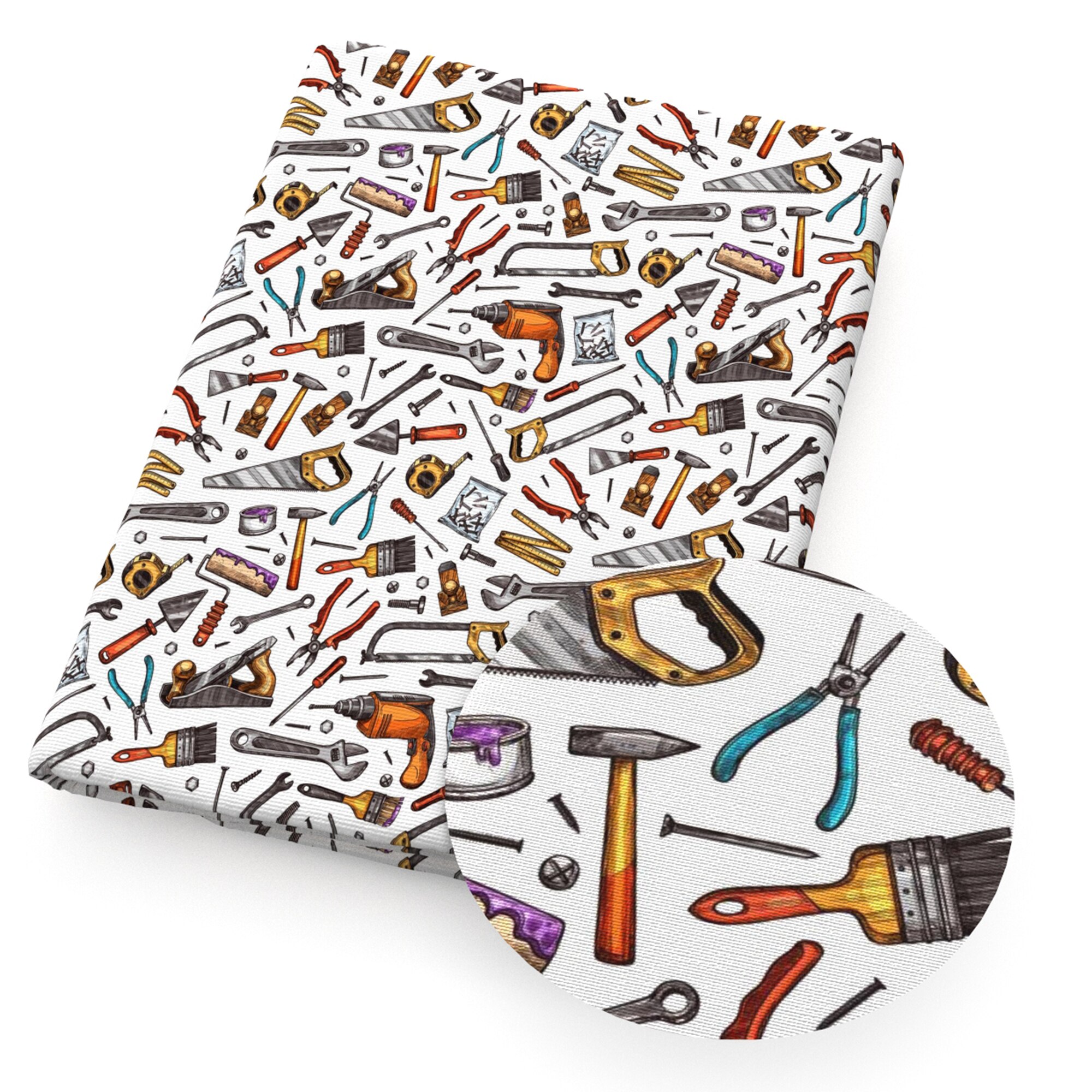 50*145cm Tool Series 100% Cotton Fabric Patchwork Sewing Quilting Fabrics Needlework For Tissue DIY Cloth Sewing,1Yc17297: 1121825003