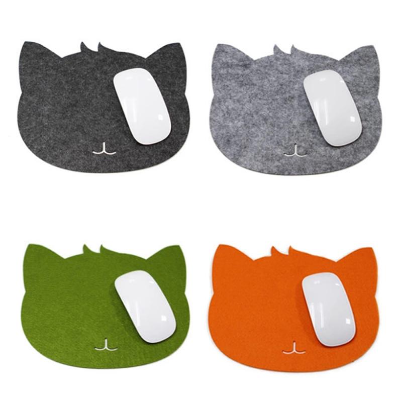 Felt Cloth Mouse pad Gaming Mouse Pad Universal Cute Cat Anime Mouse Pad Desk Mat For Computer Laptop Tablet Organizer