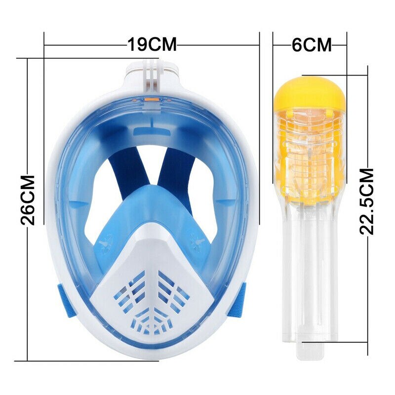 Men Scuba Diving Mask Full Face Snorkeling Mask Underwater Anti Fog Snorkeling Diving Mask For Swimming Spearfishing Dive