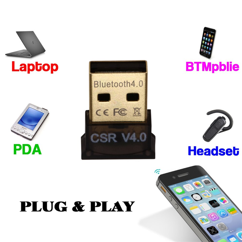 GRWIBEOU Mini USB Bluetooth V 4.0 Dual Mode Sem Fio adattatore Dongle Bluetooth CSR 4.0 USB 2.0/3.0 Para Windows 10 8 XP Win 7