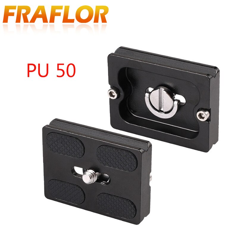 PU series Aluminum Alloy Tripod Head Quick Release Plate PU40 PU50 PU60 PU70 P100 With 1/4 inch Mounting Screw for SLR camera