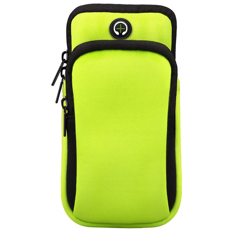 Losfick borsa da braccio sportiva impermeabile per telefono donna uomo per iPhone Huawei Xiaomi sport borsa per cellulare custodia da braccio per telefono: green