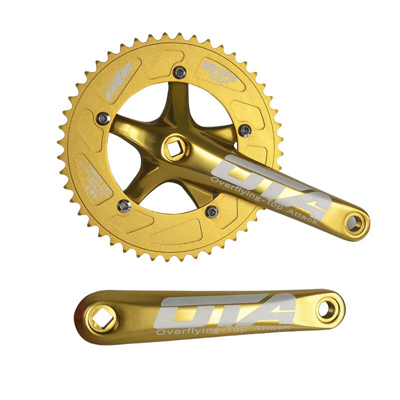 48T Road bike Fixed Gear bike Crankset 130 BCD Single Speed OTA Aluminum alloy Crank Set biciclet Bike Chainwheel Chainring