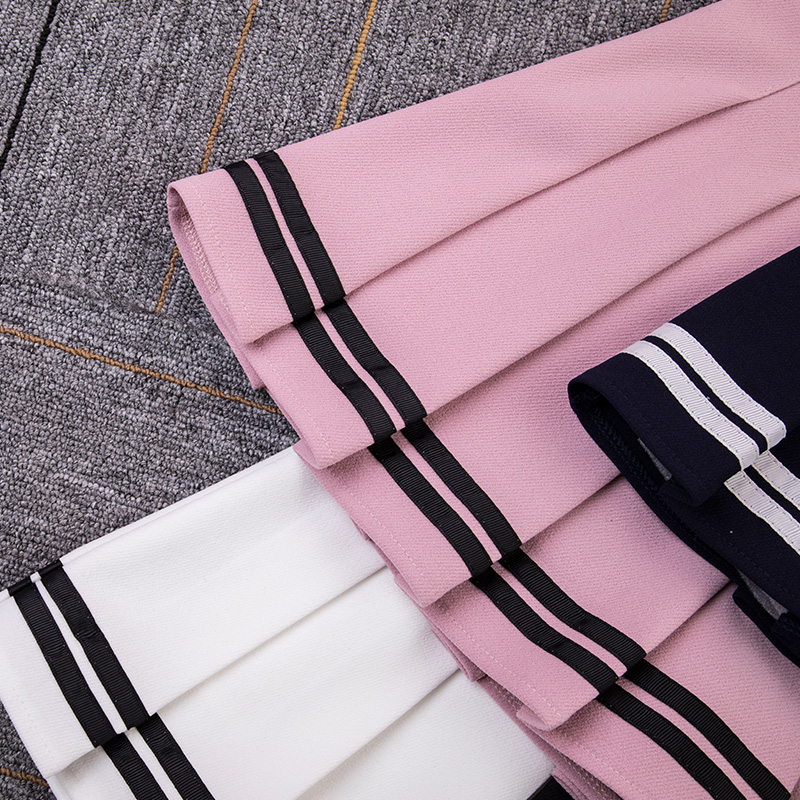 Faldas de cintura alta para mujer, minifalda a cuadros plisada a rayas con cintura elástica, estilo coreano inglés Y2k