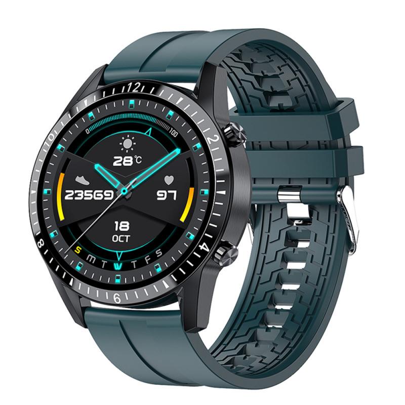 Smartwatch for Men & Women - Bluetooth Smart Band with Heart Rate & Blood Pressure Monitor - Sport Waterproof Watch: Green TPU