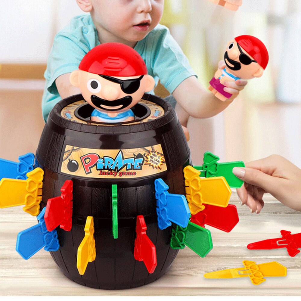 Verrassing Pirate Barrel Grappige Lucky Stab Pop Up Party Game Speelgoed Voor Kinderen Kids Volwassenen Jongens Meisjes Familie Game Speelgoed novelty