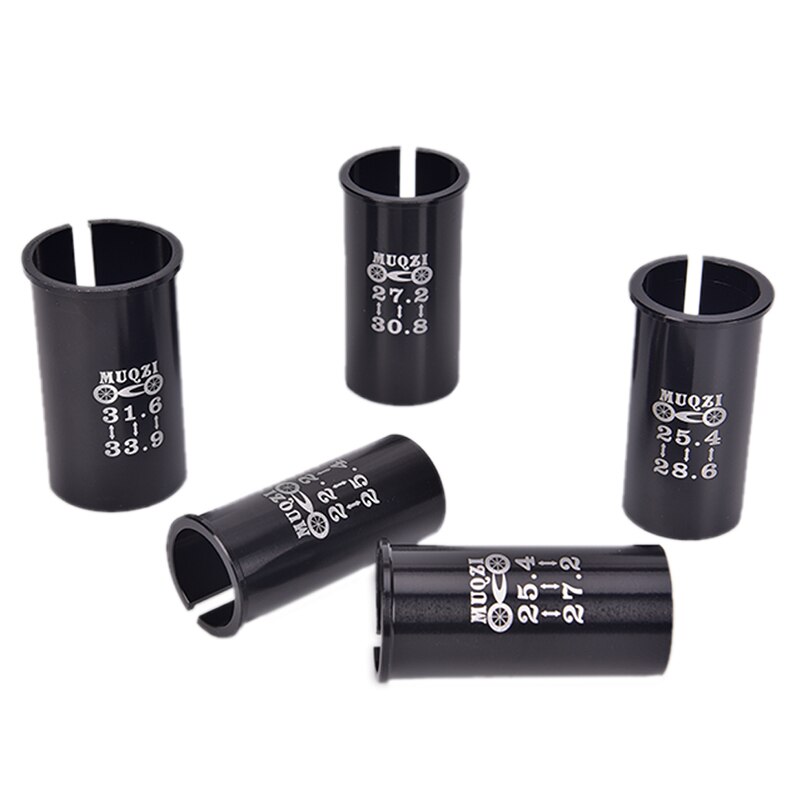 Adaptador de tija de sillín de bicicleta MTB de aleación 2,7 3 3,2 3,3 3,7 cm tubo de asiento de bicicleta de carretera de montaña adaptador de tija de sillín piezas de bicicleta de 5 tamaños
