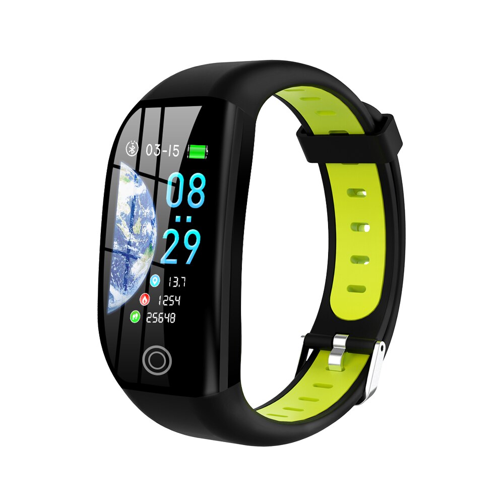 F21 Fitness Trackers IP68 Waterproof Activity Tracker IP68 Waterproof Heart Rate Blood Pressure Sleep Monitor for Women Men Kids: Green