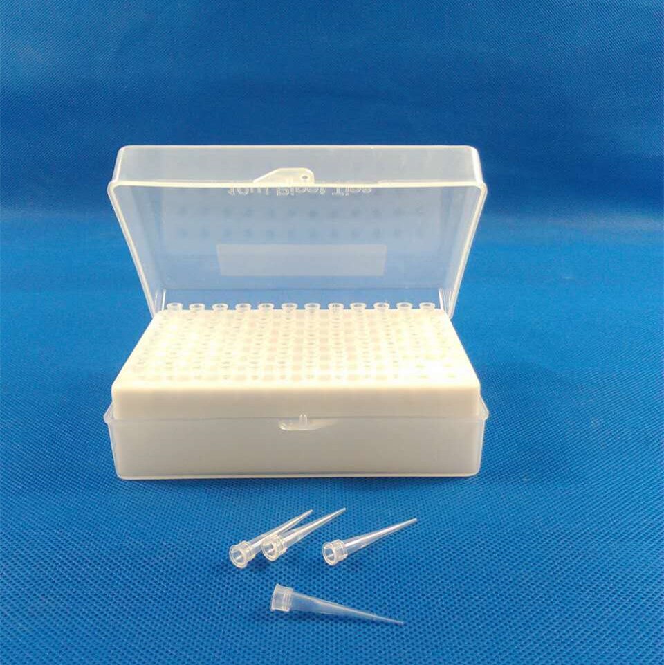 Plastic Pipette box 96vents +96pcs 10ul white Pipette tips for pipettors