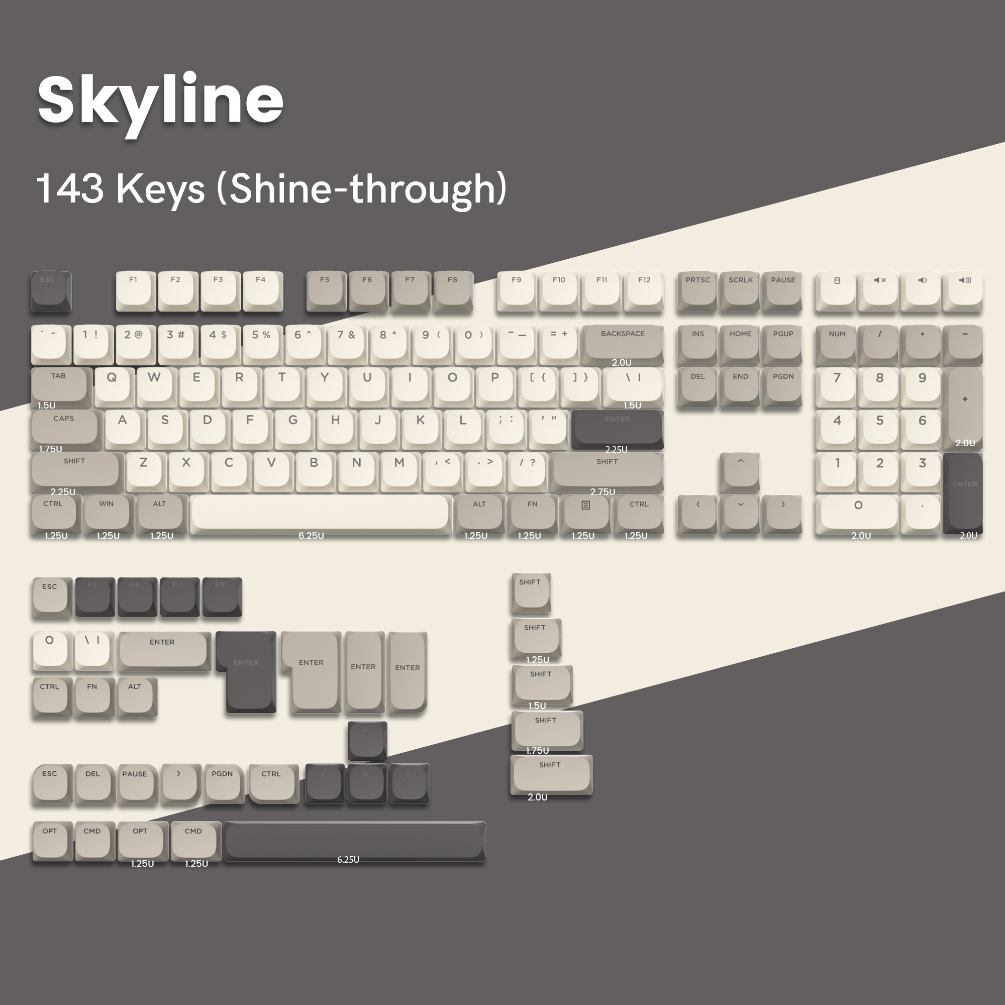 138 toetsen Low Profile PBT Keycaps Custom Double Shot Slim MX Keycaps voor Gateron Cherry MX mechanische schakelaars gamingtoetsenborden: orange