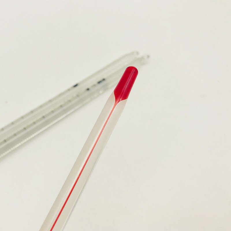 Termómetro de vidrio de-30 a 100 grados Celsius, termómetro básico de agua roja para inmersión en laboratorio, escuela, uso doméstico, 5 unids/lote