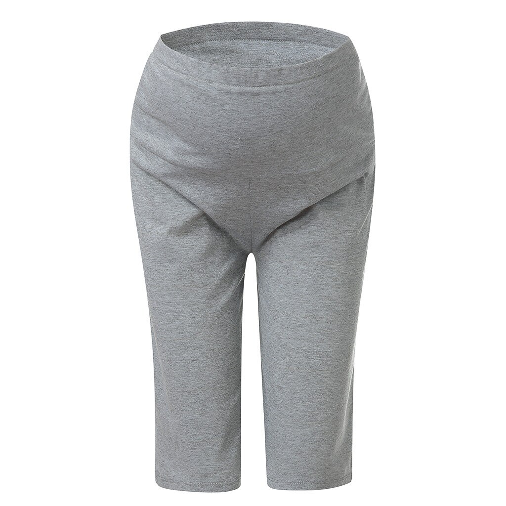 Maternity Pants For Pregnant Women Stretch Pregnancy Trouser Autumn Polyester Wide Straight Versatile Lounge Pants Y1023: GY / S