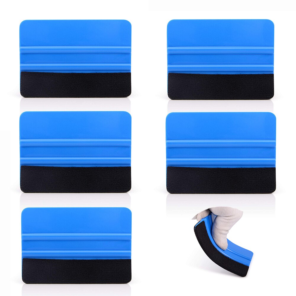 Ehdis 5 st kolfiber film tyg filt plast skrapa skrapa vinyl bil wrap auto fönster toningsverktyg bil klistermärken remover
